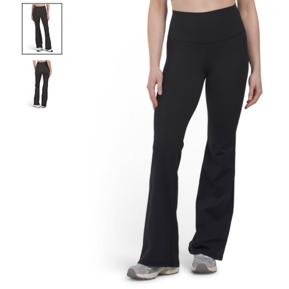 EUC Yogalicious Womens Polarlux Everyday Black Flare Leg Pant S inseam 31”